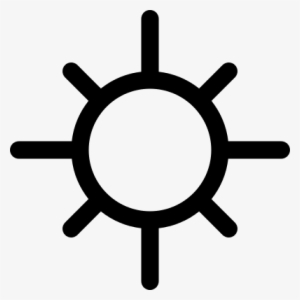 Sun With Rays Outline Vector - Unified Icon