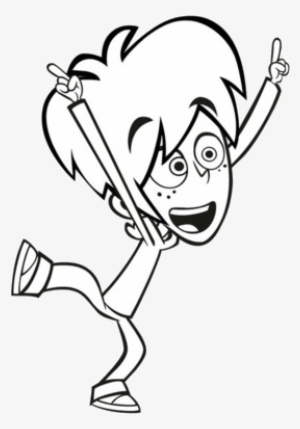 Fred Dancing - Lucky Fred Coloring Pages