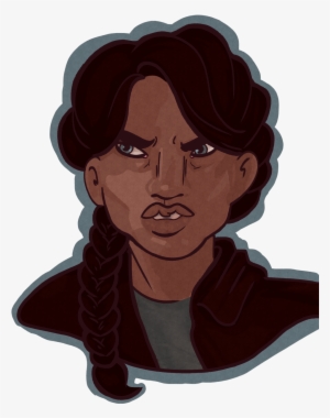 “after Stumbling On I Felt Like Drawing Up Katniss - Drawing