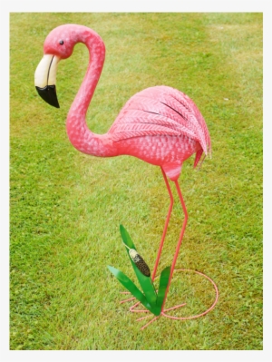 East2eden Pink Flamingo Metal Indoor Outdoor Pond Garden - Tall Pink Bird