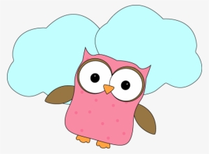 Flying Owl Clip Art - Clipart Owl Thinking