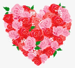Deco Rose Heart Png Clipart Picture - Love Roses Images Free Download