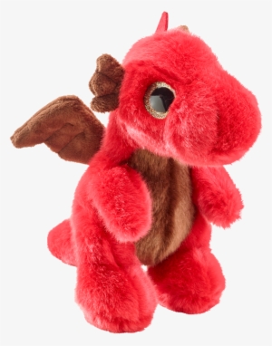 991263 - Petjes Glitter Eyes Red Dragon Soft Toy 20cm