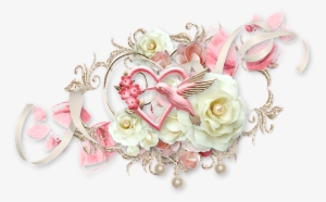 Cluster, Heart, Bird, Hummingbird, Rose, White, Pink - Computer Cluster