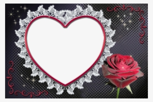 Photo Frame - Rose Heart - R And S Letter In Rose