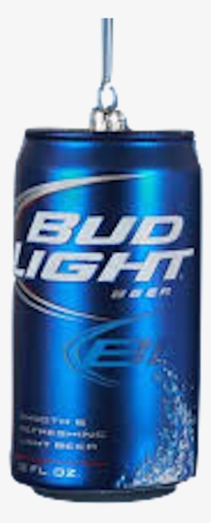 Budlight - Kurt Adler 4-3/4-inch Bud Light Beer Can Glass Ornament