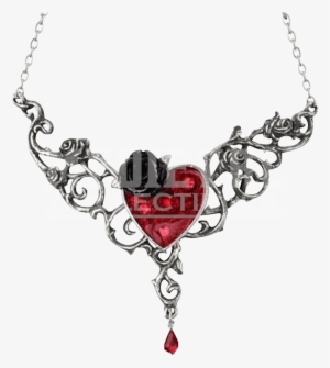 Blood Rose Heart Necklace - Alchemy Of England "blood Rose Heart" Necklace