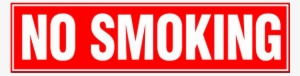 Regulatory Sign No Smoking - No Smoking Text Png
