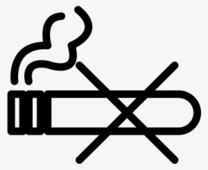 No Smoking Outline Sign Vector - Neutron Png