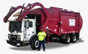 Commercialwaste Pickup - Red Garbage Truck Png