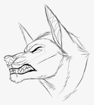 Angry Wolf Lineart Not Free To Use Without Permissionn - Animal Jam Clans