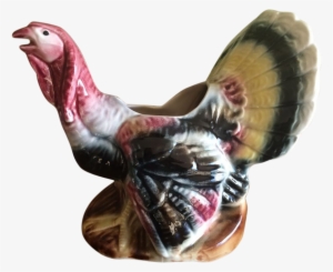 Vintage Royal Copley Ceramic Wild Turkey Planter - Pottery