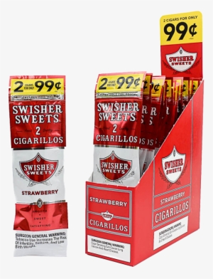 Swisher Sweets - Strawberry Blunts - Slimjim Online - Swisher Sweets Cigarillos, Tip - 5 Cigars