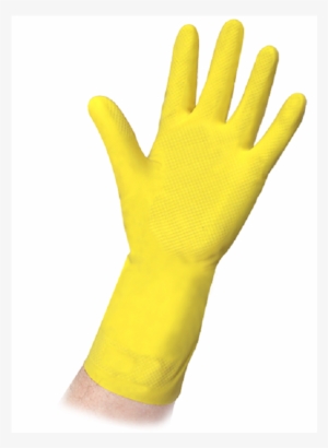 Ansell Medium Workmates Rubber Gloves - Yellow Glove Png