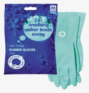 Rubber Gloves Medium - Traidcraft Fairtrade Rubber Gloves (pack Of 6)