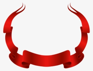 Banner Decorative Red Transparent Image - Clip Art