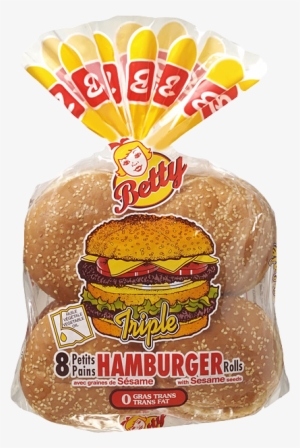 Hamburger Triple Decker With Sesame - Betty
