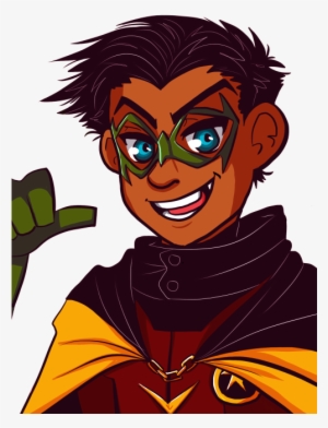 Dapanda Doodles Damian Wayne Robin Dc Comics Dami - Cartoon