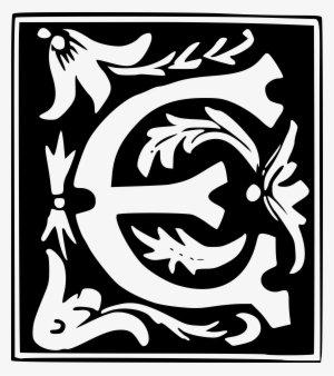 Decorative Letter Set - Decorative Letter E Png