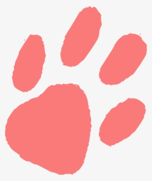 Almost Transparent Paw Print Clip Art - Clip Art