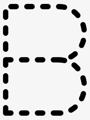 Free Vector Alphabet Tracing Letter B Clip Art - Trace Letter B