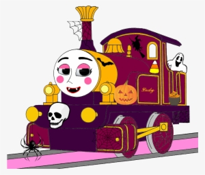 Lady With Halloween Decorations - Lady The Magical Engine Cgi