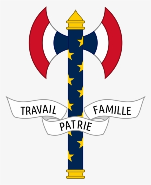 The Personal Emblem Of Philippe Pétain Was A Stylised - Vichy France Flag