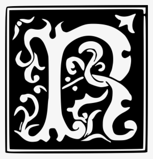 Decorative Letter H Clip Art Download - Letter R