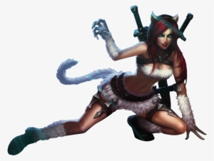 Kitty Kat Katarina Skin Png Image - League Of Legends Render Katarina