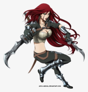 Katarina By Arya-aiedail Hd Wallpaper Fan Art Artwork - League Of Legends Katarina And Ashe