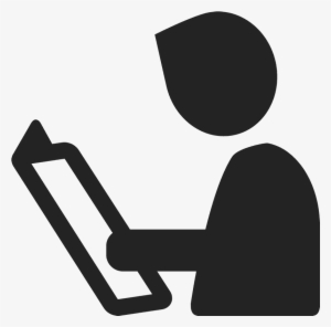 Reading Silhouette Png - Library