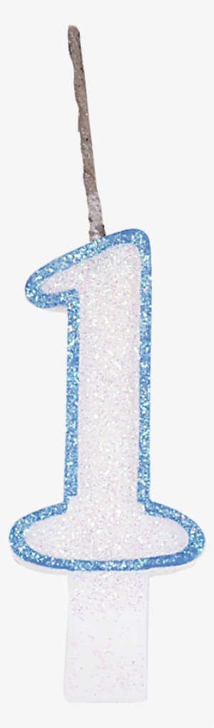 Velas Glitter Azul Nº1 - Advent Candle