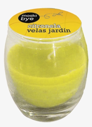 Velas Vaso Cristal Con Citronela Antimosquitos - Flower 20558 Glass Glass Candles