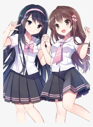 Beautiful Anime Girl, Pretty Anime Girl, Kawaii Anime - 2 Anime Best Friends