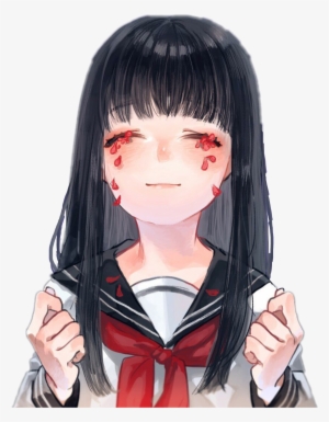 Report Abuse - Black And White Image Anime Girl Cry