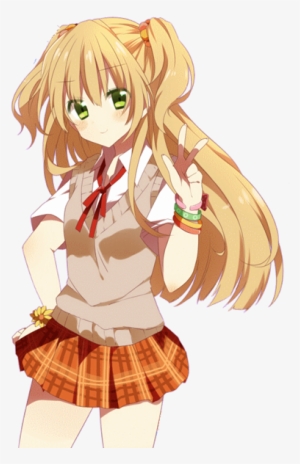 Render - School Anime Girl Render