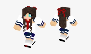 Minecraft Girls School Uniform Skin