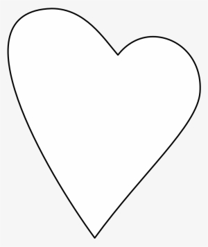 White Heart With Black Background - Love Symbol White With Black Background