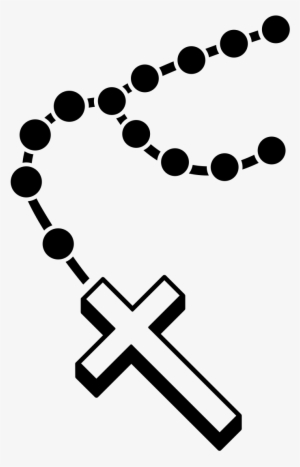 Black And White Rosary Png