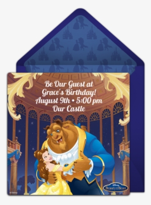 Beauty And The Beast Classic Online Invitation - Beauty And The Beast Mug Tale As Old As Time