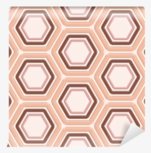 Seamless Abstract Background Hexagon Texture Wall Mural - Mat