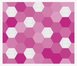Hexagon Wholecloth // Raspberry Fabric By Ivieclothco
