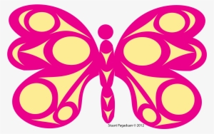 Butterfly-skwulwexe - Drawing Border Design Butterfly