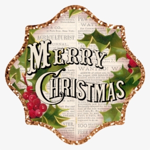 Clipart Borders Vintage - Merry Christmas Logo Vintage