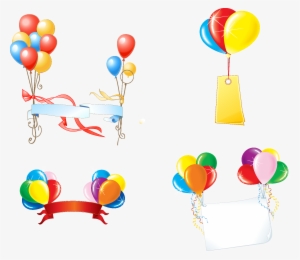 Party Balloons Vectors - Baloes De Festa Vetor Png