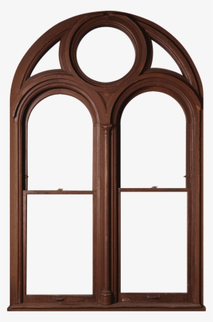 Download - Arch Wood Frame Door