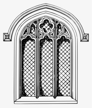 Church Window Stained Glass Arch - Vector Church Windows Free