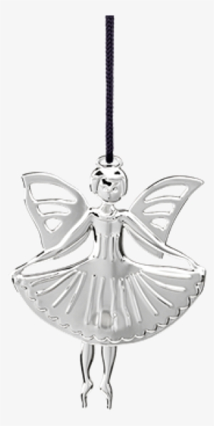 Ballet Angel H7 5 Silver Plated Karen Blixen - Karen Blixen Julepynt 2017