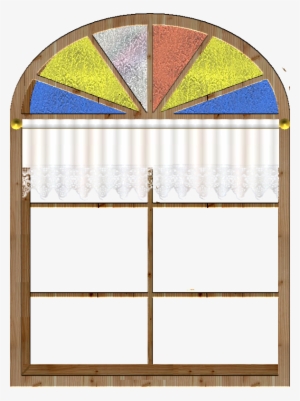 Window Curtain Stainedglass - Arch