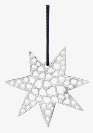 Heart Star 6 Cm, Silverplated